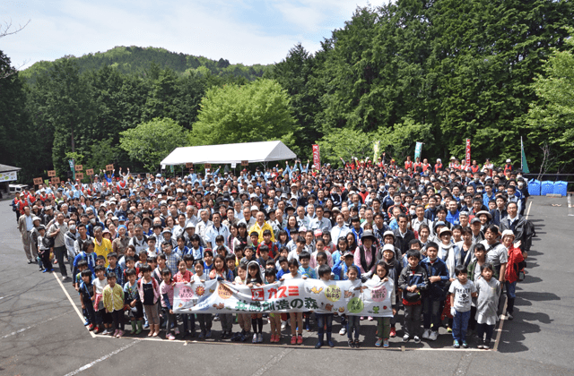 茨城県笠間市の「カスミ共感創造の森」で毎年5月に植樹活動を実施（カスミ）